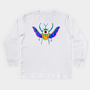 Evil Eye Beetle Kids Long Sleeve T-Shirt